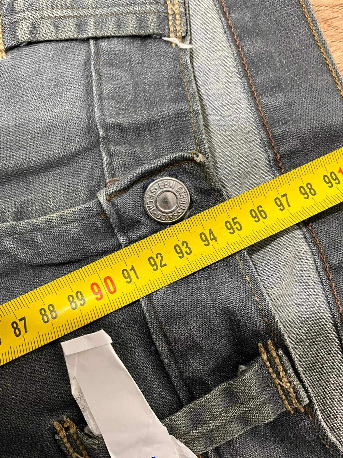 Jean Levi's 504 Coupe Regular Straight W34 L30 Vintage Coton GrisLvh 022 – photo 15